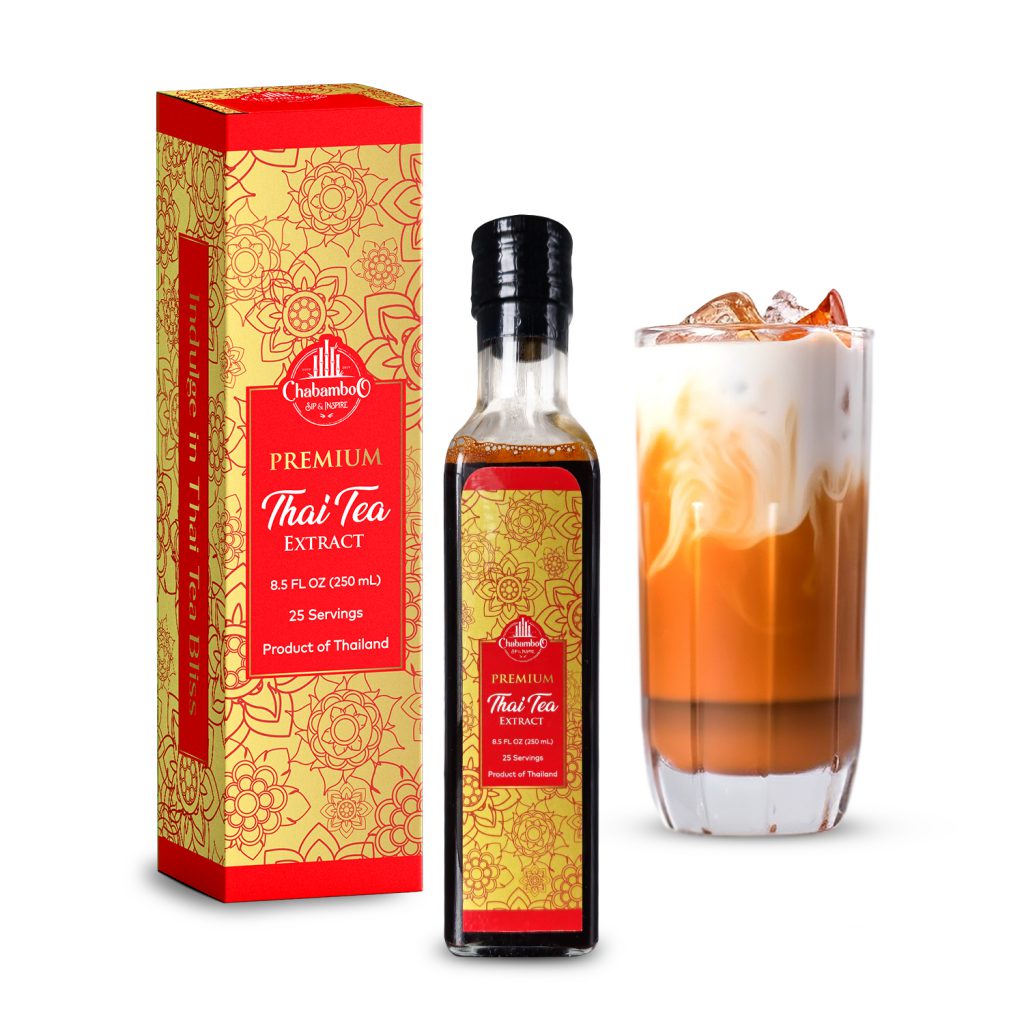 Thai Tea Extract Concentrate Iced Authentic Leaves Mix Premium Traditional Syrup Milk Easy-to-Use Essence Liquid Rich Aromatic for Beverages Desserts Drinks Flavoring Natural Home Use Food Best Baking Flavor Cooking Base Versatile Bubble Smoothies Chai Herbal