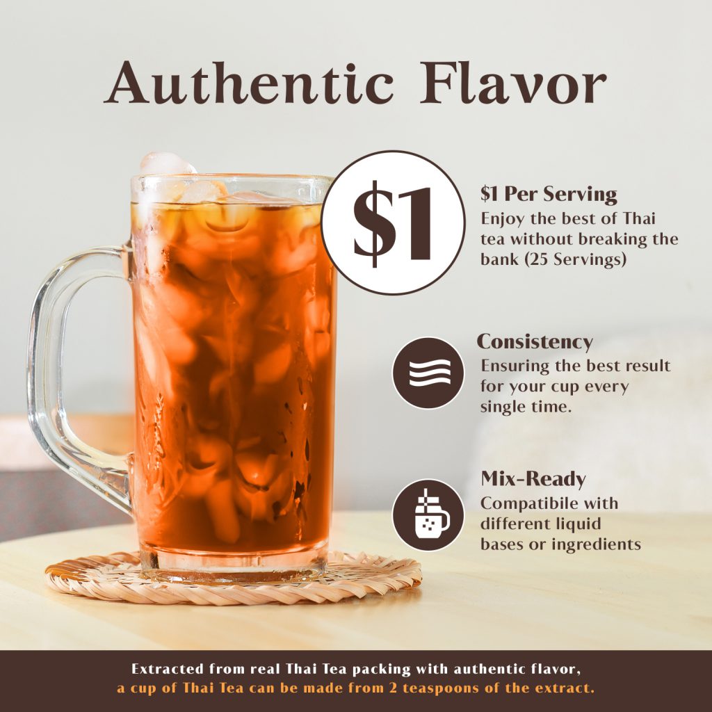 Thai Tea Extract Concentrate Iced Authentic Leaves Mix Premium Traditional Syrup Milk Easy-to-Use Essence Liquid Rich Aromatic for Beverages Desserts Drinks Flavoring Natural Home Use Food Best Baking Flavor Cooking Base Versatile Bubble Smoothies Chai Herbal